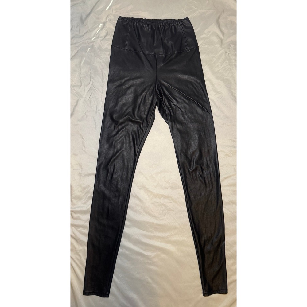 Wilfred Free Daria Japanese Vegan Leather Leggings Women Medium Black High Waist